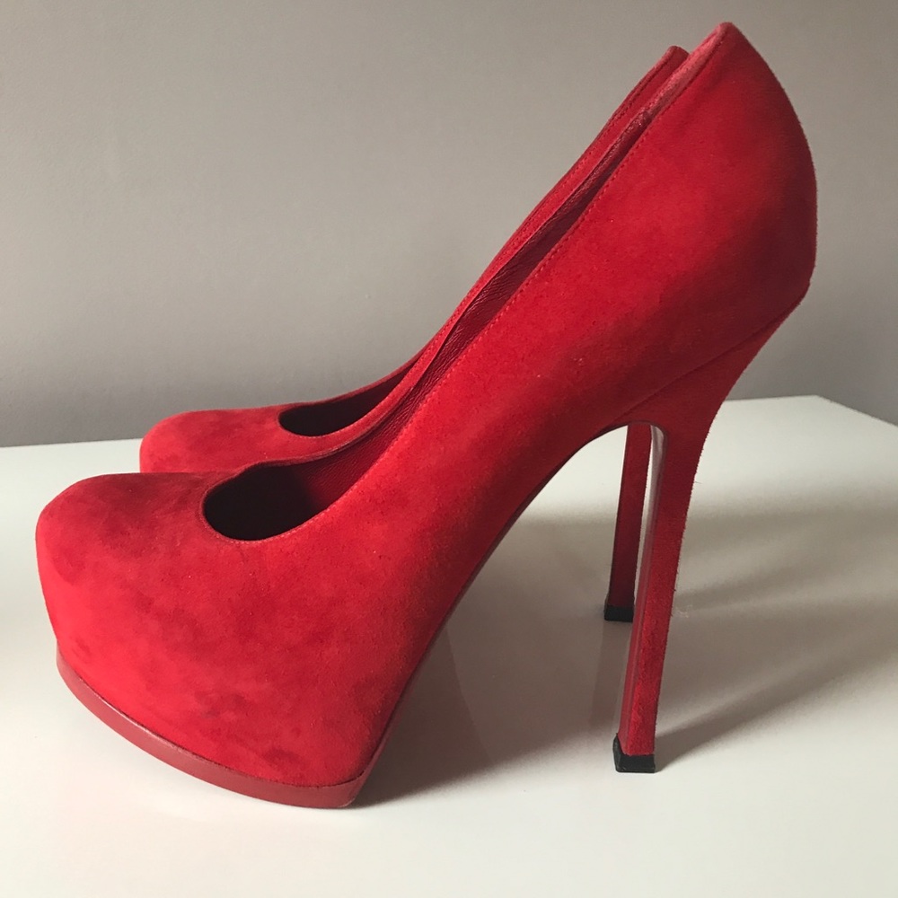 YSL tributes pumps 39.5 red color